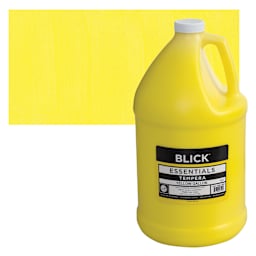 Blick Essentials Tempera - Yellow, Gallon and swatch