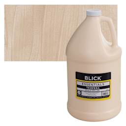 Blick Essentials Tempera - Peach, Gallon and swatch