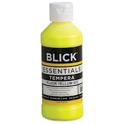 Blick Essentials Tempera - Fluorescent Yellow, 8 oz bottle