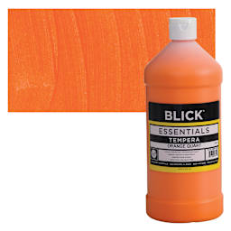 Blick Essentials Tempera - Orange, Quart and swatch