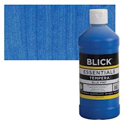 Blick Essentials Tempera - Blue, Pint and swatch