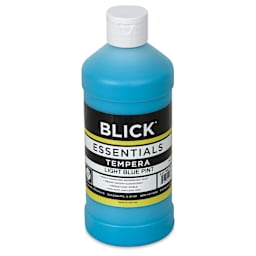Blick Essentials Tempera - Light Blue, Pint (Front of bottle)