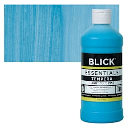 Blick Essentials Tempera - Light Blue, Pint and swatch