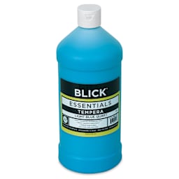 Blick Essentials Tempera - Light Blue, Quart (Front of bottle)