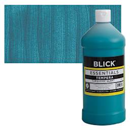 Blick Essentials Tempera - Turquoise, Quart and swatch