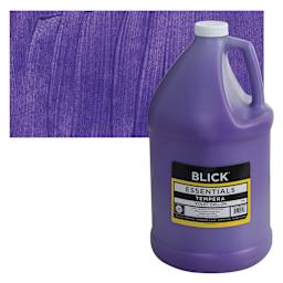 Blick Essentials Tempera - Violet, Gallon and swatch