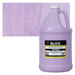 Blick Essentials Tempera - Light Purple, Gallon and swatch