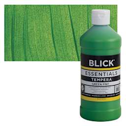 Blick Essentials Tempera - Green, Pint and swatch