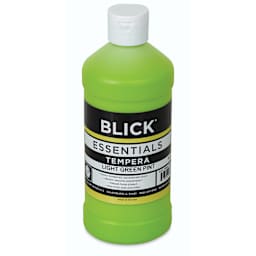 Blick Essentials Tempera - Light Green, Pint (Front of bottle)