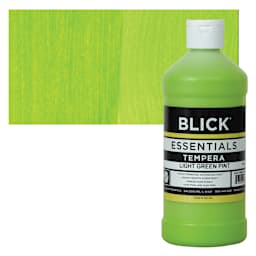 Blick Essentials Tempera - Light Green, Pint and swatch