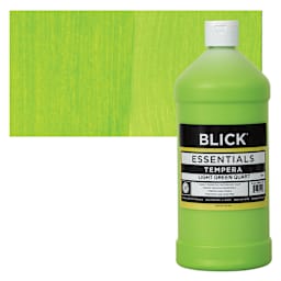 Blick Essentials Tempera - Light Green, Quart and swatch