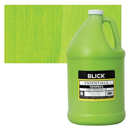 Blick Essentials Tempera - Light Green, Gallon and swatch