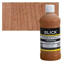 Blick Essentials Tempera - Brown, Pint and swatch