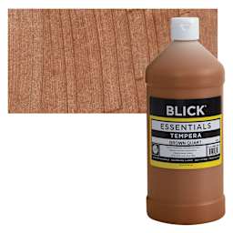 Blick Essentials Tempera - Brown, Quart and swatch