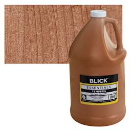 Blick Essentials Tempera - Brown, Gallon and swatch
