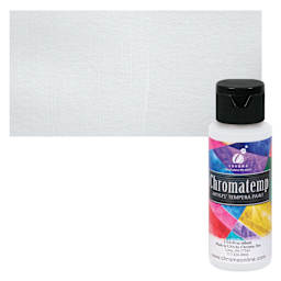 Chroma Chromatemp Artists' Tempera Paint - White, 2 oz bottle and swatch