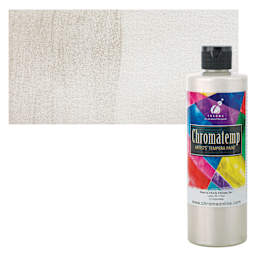 Chroma Chromatemp Artists' Tempera Paint - Pearlescent White, Pint and swatch