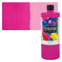 Chroma Chromatemp Artists' Tempera Paint - Magenta, Quart and swatch