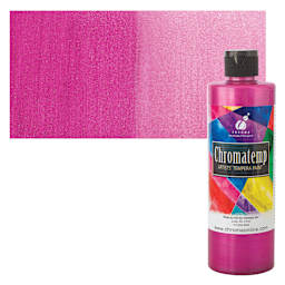 Chroma Chromatemp Artists' Tempera Paint - Pearlescent Magenta, Pint and swatch