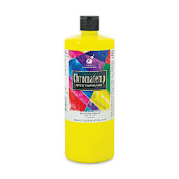 Chroma Chromatemp Artists' Tempera Paint - Yellow, Quart
