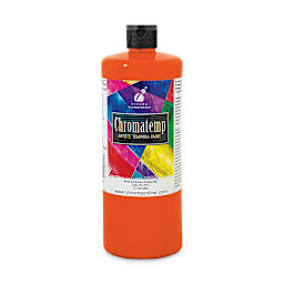 Chroma Chromatemp Artists' Tempera Paint - Orange, Quart