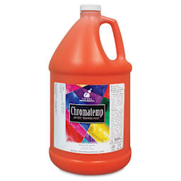 Chroma Chromatemp Artists' Tempera Paint - Orange, 128 oz