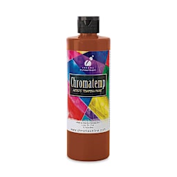 Chroma Chromatemp Artists' Tempera Paint - Brown, Pint