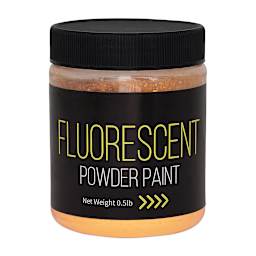 Richeson Powder Tempera Paint - Fluorescent Orange, 1/2 lb jar