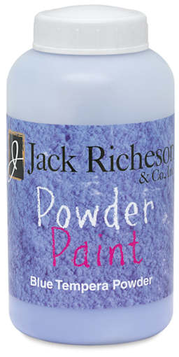 Richeson Powdered Tempera Paint - Front of Blue 1 lb jar