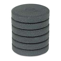 Richeson Tempera Cakes and Sets - Charcoal Metallic, Pkg of 6