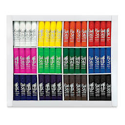 Kwik Stix Tempera Paint - Primary Colors, Set of 96 set contents