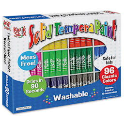 Kwik Stix Tempera Paint - Primary Colors, Set of 96