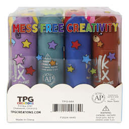 Kwik Stix Tempera Paint - Set of 12, Cuties, Assorted Colors - back of packaging