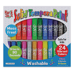 Kwik Stix Tempera Paint - Kwik Stix, Set of 24 (In packaging)