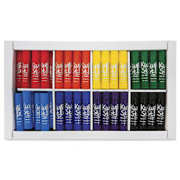 Kwik Stix Tempera Paint - Set of 96, Class Pack, Rainbow Colors - contents