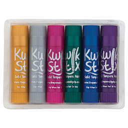 Kwik Stix Tempera Paint - Metalix Colors, Set of 6 (Out of packaging)