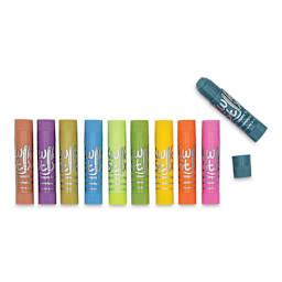 Kwik Stix Tempera Paint - Pastel Colors, Set of 10 (Out of packaging, Cap off Pastel Blue-Gray tempera paint)