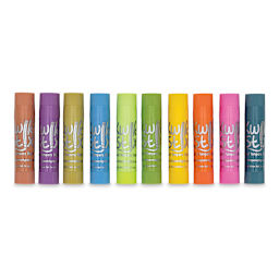 Kwik Stix Tempera Paint - Pastel Colors, Set of 10 (Out of packaging)