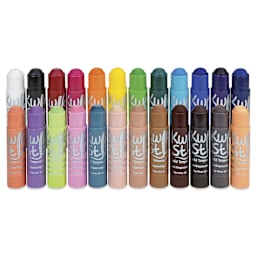 Kwik Stix Tempera Paint - Set of 24, Assorted and Global Skin Tones set contents