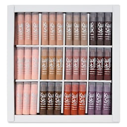 Kwik Stix Tempera Paint - Global Skin Tone Colors, Classpack Set of 72 (Package open)