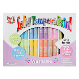 Kwik Stix Tempera Paint - Pastel Colors, Set of 72