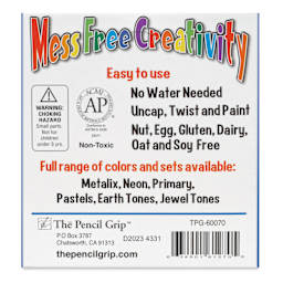 Kwik Stix Tempera Paint Sticks - Light Blue, Set of 12 back of box