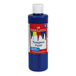 Faber-Castell Tempera Paint - Blue, 8 oz Bottle