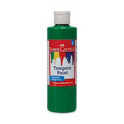 Faber-Castell Tempera Paint - Green, 8 oz Bottle