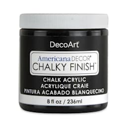 DecoArt Americana Decor Chalky Finish Paint - Carbon, 8 oz jar