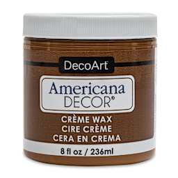 DecoArt Americana Decor Creme Wax - Golden Brown, 8 oz jar