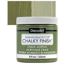 DecoArt Americana Decor Chalky Finish Paint - Enchanted, 8 oz jar and swatch