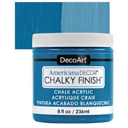 DecoArt Americana Decor Chalky Finish Paint - Legacy, 8 oz jar and swatch
