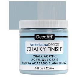 DecoArt Americana Decor Chalky Finish Paint - Serene, 8 oz jar and swatch