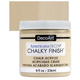 DecoArt Americana Decor Chalky Finish Paint - Timeless, 8 oz jar and swatch